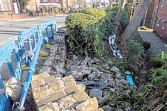 Dangerous wall at Pegasus Court not repaired for over 12 months