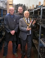 Mayor Mohammed Zaman visited Kleen Strike, Heywood on Thursday 18 April