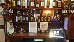 A notice in a Rochdale Samuel Smith pub banning mobile phones