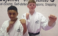 Hassan Anwar, Black Belt 1st Dan and Ethan Hulse, Black Belt 2nd Dan