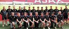 Hopwood Hall College's Football Academy team at the Johan Cruijff Arena