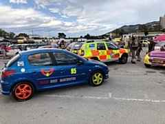 Wayne and Stu's Peugeot 206 for Benidorm or Bust 