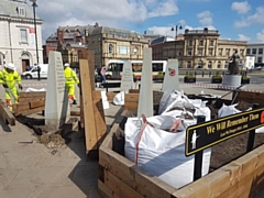 Dismantling the World War One pop-up garden