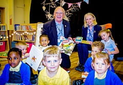 MP Liz McInnes and Councillor Ray Dutton visit St Margaret's CE Primary School in Heywood 