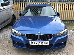 This blue BMW was stolen on Wednesday morning