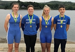 Tia Lenihan, Grace Darnbrough, Sam Harrage and George Tisdall, all Junior members of Hollingworth Lake Rowing Club