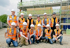 Bury College students learn about construction at Ladybarn development, in Milnrow