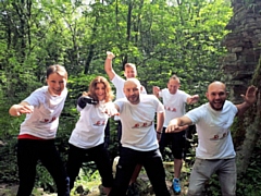 606 Polish Swimming Squadron: Malgorzata Makarewicz, Kinga Strzyzewska, Bart Kuka, Dariusz Wietecha (front), Maciej Jarno, Jarosław Poneta 