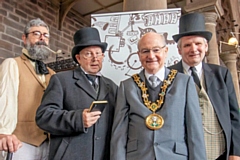 Mayor Billy Sheerin at the Rochdale Time Machine event