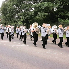 Littleborough Brass Band at Littleborough Rushbearing 2018