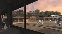 Rochdale Reimagined: Constantina Alambriti and Carmen Maxim - Rochdale Train Station, view from the tram