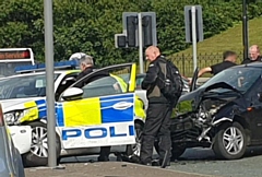 The collision at the junction of The Esplanade, Manchester Road, St Mary's Gate, Dane Street