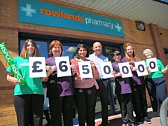 Staff at Rowlands Pharmacy raise more than £650,000 for the NSPCC