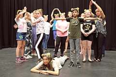 Shobna Gulati at the M6 Theatre Company in Rochdale which is funded by BBC Children in Need