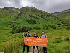 Stuart Healey, Adam Healey and Adele Murphy took on the tallest mountains in Great Britain – Snowdon in Wales, Scafell Pike in England and Ben Nevis in Scotland