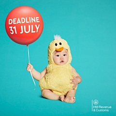 Baby - HMRC tax credit renewals deadline reminder