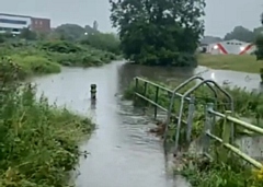 High water levels at Hey Brook