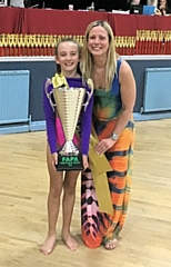 Lyla and Fiona Briddon at the Manchester freestyle dance competition