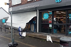 The Co-op on Rooley Moor Road was broken into during the early hours of Wednesday morning