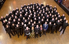 New GMP recruits at their attestation ceremony