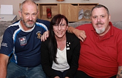 Finalists in the English Veterans Awards, from left Steve Butterworth, Liz Davies and Darren Horsnell from Veterans In Communities
