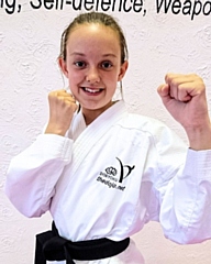 Lucia Walter, black belt 1st Dan