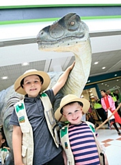 Young explorers taking part in Dino Day