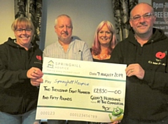 Geoff and Tracey Street pictured centre with Peter and Joanne Kelly from the Commercial Inn