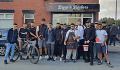 The fun day at Biggy's Barbers raised over £1,000