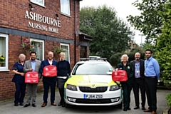 L-R:Shirley Fisher (Assistant Director of Nursing, Northern Care Alliance), Councillor Iftikhar Ahmed (Cabinet Member for Adult Care), Mike Jones (Manager, Ashbourne Nursing Home), Charlotte Marshall (Directorate Manager, Northern Care Alliance), Lindsey Tapsell (Senior Paramedic, North West Ambulance Service), Tim English (Rochdale Borough Council, Head of Strategy and Business Management for Mental Health), Ayaiz Ahmed (Integrated Commissioning Support Manager, NHS HMR CCG)