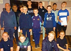 The under 15's with team managers, Matt Allen and Mo Waheed