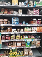 The vegan bay at Rochdale Asda