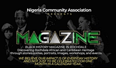 The magazine features the heritage of African and Caribbean communities in Rochdale