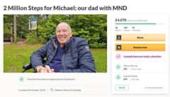 All contributions will go towards helping Michael with his diagnosis, such as mobility equipment and house adaptions