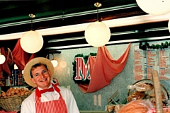 Author of Butcher Boy, John Matthews, at his father's second Yorkshire Street shop