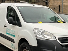 The council van was given several parking tickets