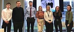 The seven new apprentices at Rochdale Borough Council