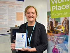 Ceri Wood with her national award