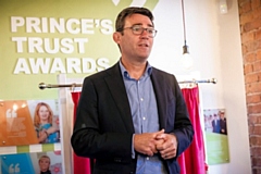 Andy Burnham attends the launch of The Prince's Trust Manchester Centre in 2019