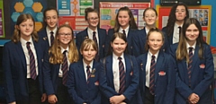 Year 8 Whitworth Community High School girls tackle the GCHQ cyber challenge