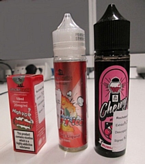 The e-liquids sold during the exercise