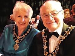 Mayor and Mayoress, Billy and Lynn Sheerin, attended the Mayor of Trafford's Civic Charity Ball on Friday 24 January