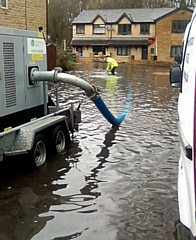 Flooding from Stanney Brook culvert