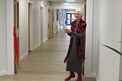 Sheila Hancock cuts the ribbon at the official opening of the new extension at St. Luke’s CE Primary School, Heywood