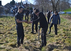 Volunteer students planted 420 trees at Hopwood Hall College