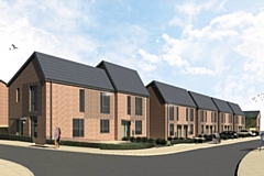 The new houses will be built on The Strand in Kirkholt