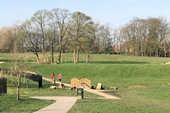 Runners in Denehurst Park