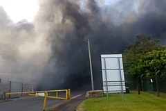 Operators at North West Fire Control will be able to watch live footage streamed from  incidents like this fire at Sparthbottoms in May 2020