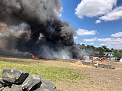 Fire at farm in Littleborough