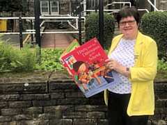 Councillor Janet Emsley, cabinet member for libraries, at the Littleborough branch